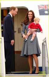 组图：凯特王妃启程回国 小王子表情略囧显不舍