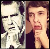 组图：美高中生模仿历任总统趣味表情走红