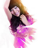 幻灯图：江一燕登时尚杂志 重温诗意柔情美