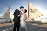 幻灯图集：梁静茹长滩岛完婚 甜蜜婚纱照曝光 