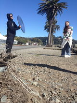 组图：范范美国拍MV展文艺范 黑人掌镜温馨