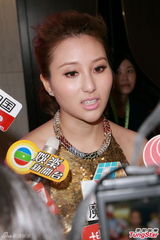 组图：何超云出席慈善晚会 玉背全裸胸前真空