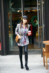 组图：艺人林鹏曝街拍照 获封“时尚界力推宠儿”