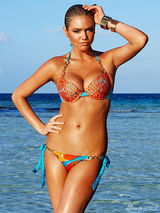 组图：超模阿普顿比基尼盘点 篮球奶呼之欲出