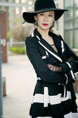 组图：潮妈陈炜时尚大片 冷艳孤傲或妩媚