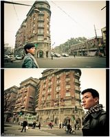 组图：魏千翔演绎唯美图片小品 痴恋都市女子