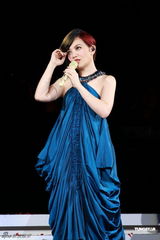 组图：梁静茹香港红馆个唱落幕 造型百变气氛热