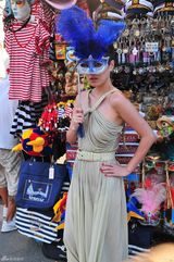 高清组图：女星叶璇荡舟威尼斯秀东方风情