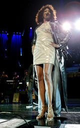 幻灯图集：惠特尼-休斯顿澳洲开唱 表演失水准