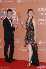 群星闪耀嫣然基金晚宴 王菲旗袍装与李亚鹏恩爱