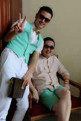 组图：严屹宽杜若溪婚礼场景图 兄弟团阵容强大