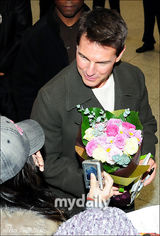 组图：汤姆克鲁斯赴韩宣传新片《碟中谍4》