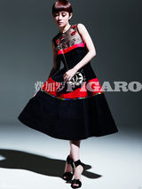 高清图：孙俪《费加罗》封面大片英气演绎制服诱惑