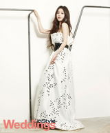 高清组图：韩星南圭丽(南奎丽)拍婚纱写真 宛若优雅娇美新娘