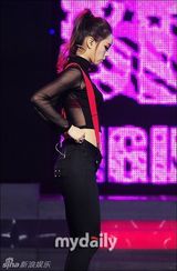 组图：韩女团舞台装尺度无下限 薄纱透视露底