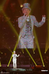 组图：张学友香港个唱揭幕 秀复古风秀踢踏舞