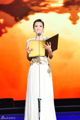 组图：章子怡晚装似女神 周杰伦王力宏争牵玉手