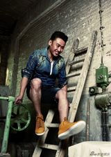 吴秀波《GQ》写真 患“多动症”展调皮一面(图)