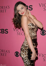 高清组图：超模米兰达-可儿豹纹裙亮相秀翘臀