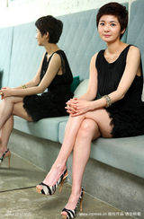 幻灯图集：张瑞希拍写真 利落短发演绎精致女人 