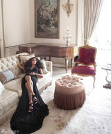 组图：伊娃-朗格利亚豪宅拍写真化身古典贵妇