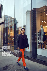 明星爱街拍：大长腿欧巴孙艺洲&金世佳的时装秀