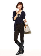 组图：日本人气模特菅原沙树示范50款日系搭配