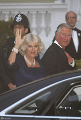 组图：威廉王子婚前晚宴 各国皇室成员盛装出席 