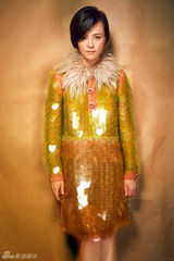 高清图：刘孜曝光全新大片 复古造型尽显女神风范