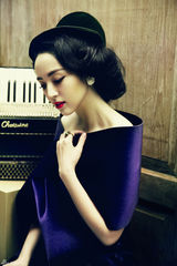 组图：董璇复古写真大片 高贵清丽典雅曼妙