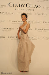 组图：车晓长裙亮相时尚晚宴 气度优雅显端庄