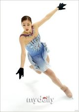 组图：花滑选手金妍儿时隔7年首次参加国内比赛