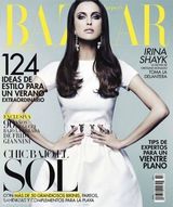 高清组图：C罗女友伊莉娜-莎伊克烟熏妆登杂志