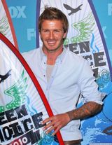 高清组图：美国青少年选择奖 贝克汉姆笑容帅气