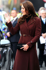 高清组图：英国王妃凯特-米尔顿情人节优雅现身