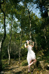 组图：芙蓉姐姐瘦身成功拍婚纱写真 再现S妖娆身段