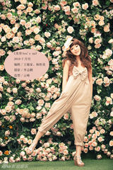 幻灯图：张佳宁登时尚杂志 造型甜美可人