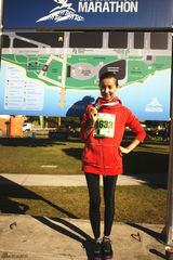 组图：董洁赴澳参与马拉松 开启生态健康之旅