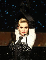 组图：麦当娜三款经典蜡像杜莎馆亮相 尖胸造型抢眼