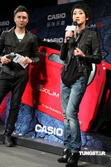 幻灯图：周迅短发造型个性十足 呼吁大家关注世博