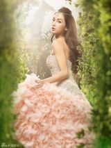 组图：Angelababy华丽森林女写真似林中精灵