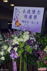 组图：张国荣纪念演唱会 张学友刘德华花牌致意