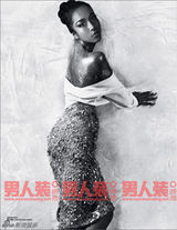 组图：吉克隽逸登《男人装》 皮肤乌黑油亮