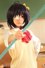 组图：16岁徐娇COS动漫美少女 假小子华丽变身