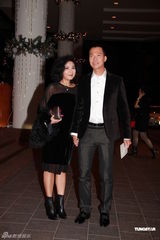 组图：梁靖琪黄敏豪婚宴众星捧场 先忙工作不急造人