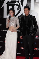 组图：2012新浪微博之夜红毯-情侣档李晨张馨予