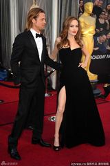 高清组图：安吉丽娜-朱莉携布拉德-皮特黑酷秒杀