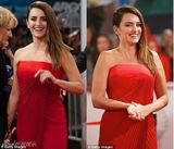 组图：《来到世上》首映 克鲁兹秀瘦身后身材