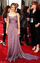 高清图：第84届奥斯卡红毯萨拉-海兰德曳地长裙