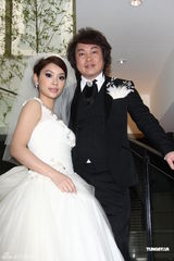 组图：康康结婚将请百桌 蜜月力拼兔宝宝